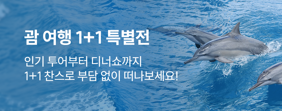 괌 여행 1+1 기획전