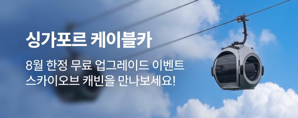 싱가포르 케이블카 무료 업그레이드