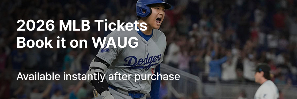 2026 MLB Tickets Book it on WAUG