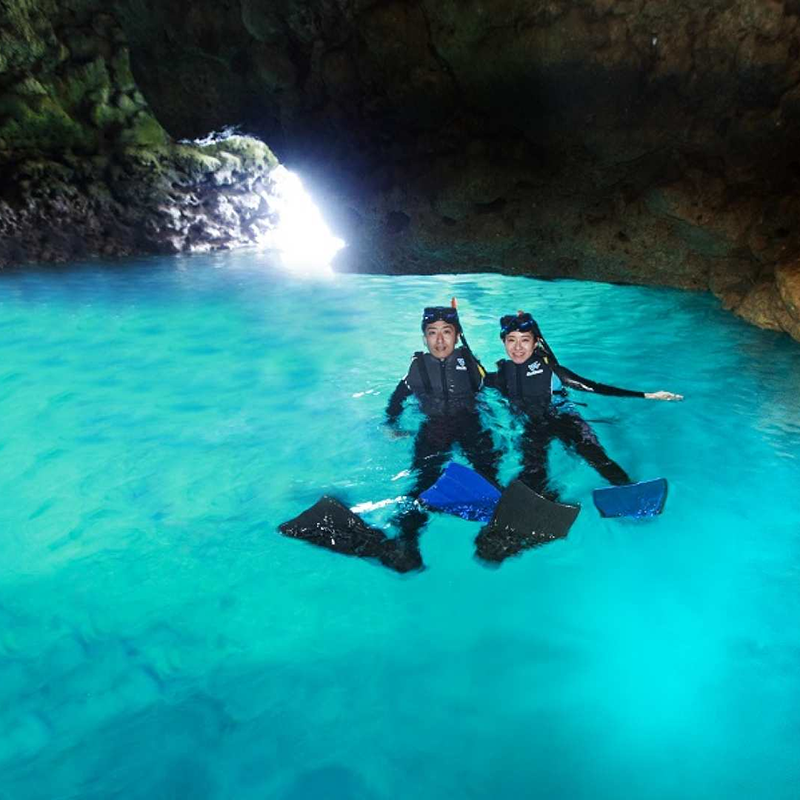 Snorkeling in Okinawa's Blue Cave