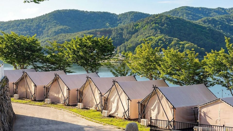 고성 산들바다 글램핑카라반 펜션